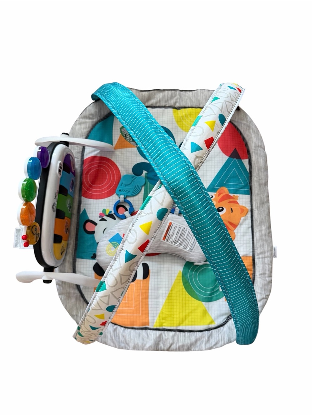 Teal Infant Activity Play Mat with Removable Musical Toy Bar